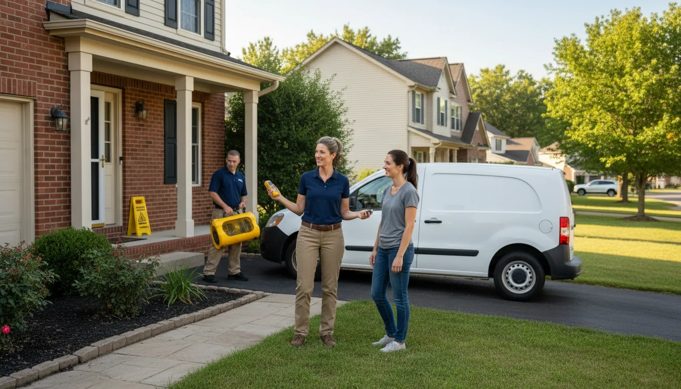 Residential water damage restoration in Rosie, AR